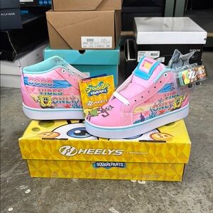 Heelys Big Girls SpongeBob Rollerskate Shoes Sneakers NEW SZ 5
